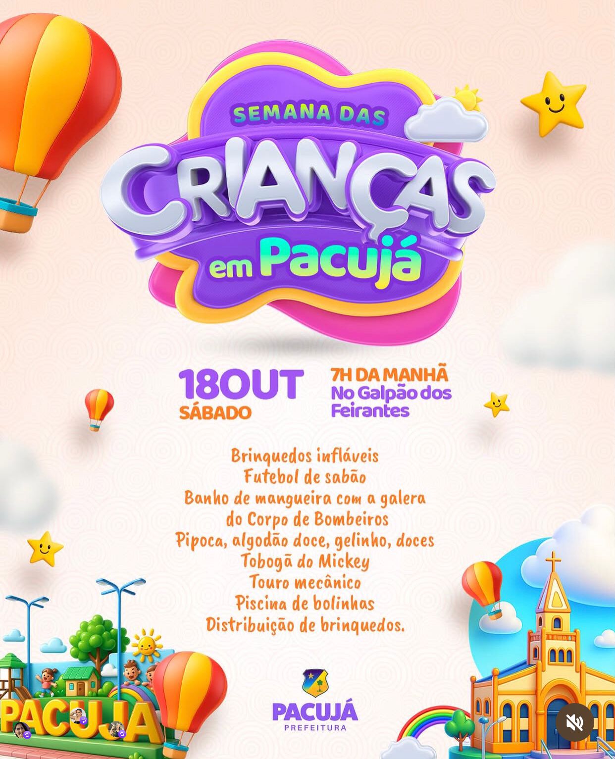 Festa em comemoração ao dia das Crianças